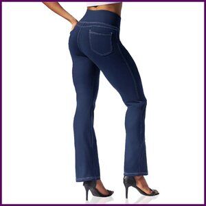 High Waist Bootcut Yoga Pants with Pockets, Tummy Control, Flare Leg